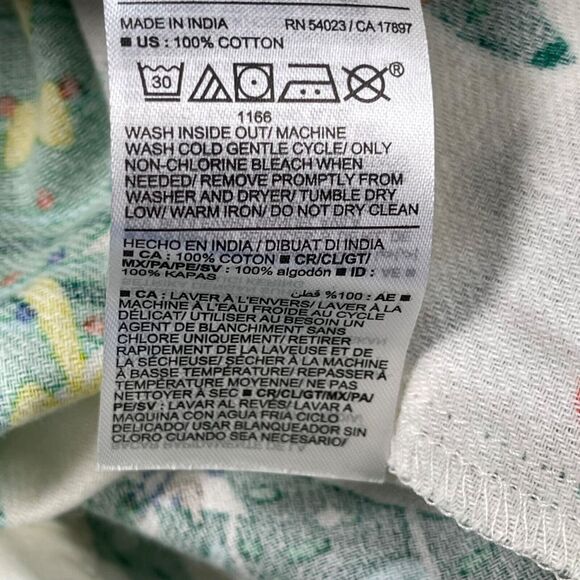 Old Navy Pajama Pants Womens 2X White Green Christmas Tree Flannel Match The Fam - Picture 15 of 16